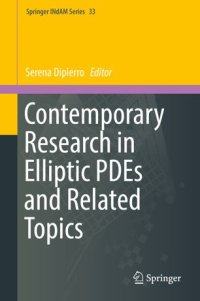 cover of the book Contemporary Research in Elliptic PDEs and Related Topics