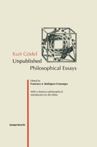 cover of the book Kurt Gödel: Unpublished Philosophical Essays