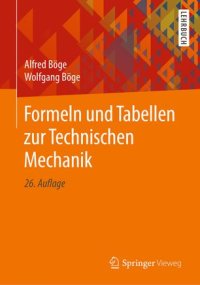 cover of the book Formeln und Tabellen zur Technischen Mechanik