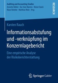 cover of the book Informationsabstufung und -verknüpfung im Konzernlagebericht: Eine empirische Analyse der Risikoberichterstattung