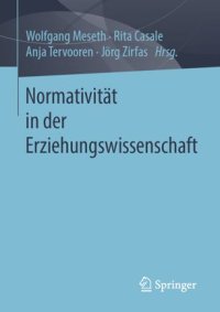 cover of the book Normativität in der Erziehungswissenschaft