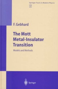 cover of the book The Mott Metal-Insulator Transition: Models and Methods