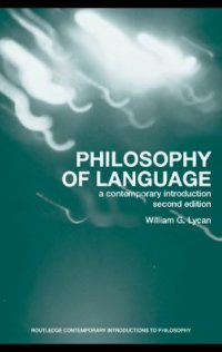 cover of the book Philosophy of Language: A Contemporary Introduction