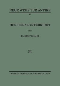 cover of the book Der Horazunterricht