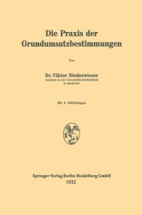 cover of the book Die Praxis der Grundumsatzbestimmungen