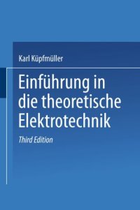 cover of the book Einführung in die theoretische Elektrotechnik