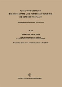 cover of the book Gedanken über einen neuen deutschen Luftverkehr