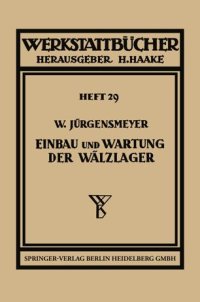 cover of the book Einbau und Wartung der Wälzlager