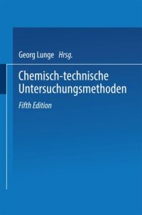 cover of the book Chemisch-technische Untersuchungsmethoden