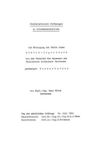 cover of the book Nichtstationäre Strömungen in Unterwasserstollen