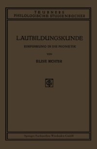 cover of the book Lautbildungskunde: Einführung in die Phonetik