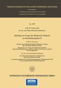 cover of the book Beiträge zur Frage der Stockwerk-Tektonik im Ruhrkohlengebiet IV