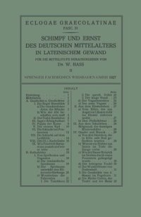 cover of the book Schimpf und Ernst des Deutschen Mittelalters in Lateinischem Gewand