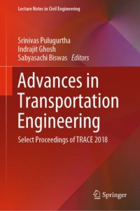 cover of the book Advances in Transportation Engineering: Select Proceedings of TRACE 2018