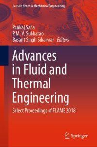 cover of the book Advances in Fluid and Thermal Engineering: Select Proceedings of FLAME 2018