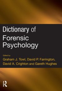 cover of the book Dictionary of Forensic Psychology