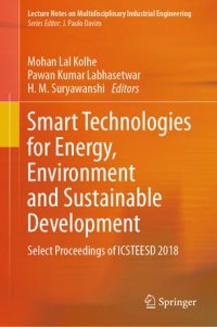 cover of the book Smart Technologies for Energy, Environment and Sustainable Development: Select Proceedings of ICSTEESD 2018