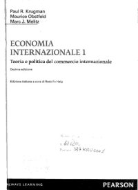 cover of the book Economia internazionale 1: teoria e politica del commercio internazionale