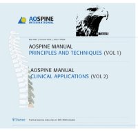 cover of the book AOSpine Manual: Principles And Techniques, Clinical Applications