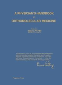 cover of the book A Physician’s Handbook on Orthomolecular Medicine