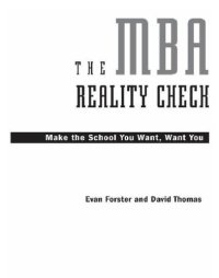 cover of the book The mba reality check: make the school you want, want you