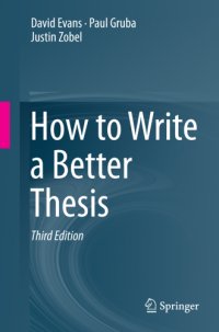 cover of the book How to Write a Better Thesis