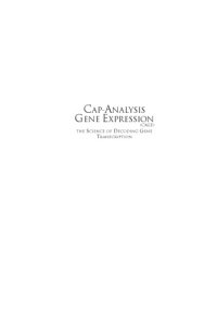 cover of the book Cap-analysis gene expression (CAGE): the science of decoding genes transcription