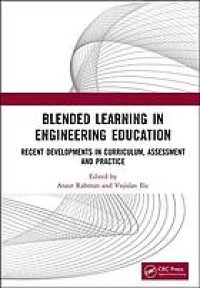 cover of the book Blended learning in engineering education: recent developments in curriculum, assessment and practice