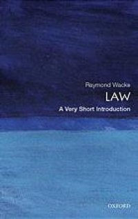 cover of the book Law: a very shirt introduction