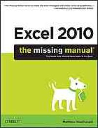 cover of the book Excel 2010: The Missing Manual