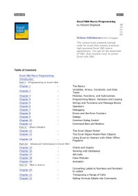 cover of the book Excel VBA macro programming