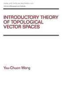 cover of the book Introductory Theory of Topological Vector Spaces