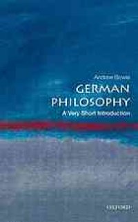 cover of the book German Philosophy: A Very Short Introduction