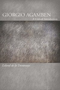 cover of the book Giorgio Agamben: a Critical Introduction