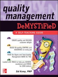 cover of the book Quality management demystified: a self-teaching guide