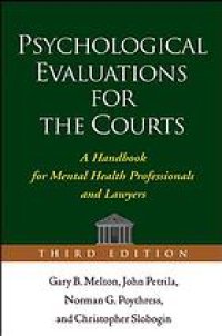 cover of the book Psychological evaluations for the courts: a handbook for mental health professionals and lawyers