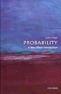 cover of the book Probability: A Very Short Introduction