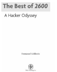 cover of the book The best of 2600: a hacker odyssey