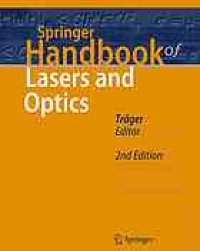 cover of the book Springer Handbook of lasers and optics: with 163 tables