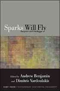 cover of the book Sparks Will Fly: Benjamin and Heidegger