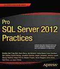 cover of the book Pro SQL Server 2012 practices