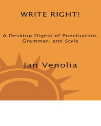 cover of the book Write right!: a desktop digest of punctuation, grammar, and style