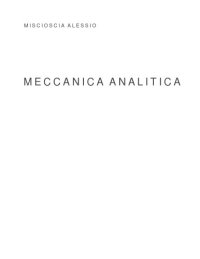 cover of the book Riassunto di concetti di meccanica analitica