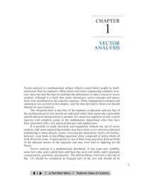 cover of the book Chapter 1 Vector Analysis