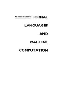 cover of the book An introduction to formal languages and machine computation