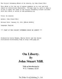 cover of the book On Liberty