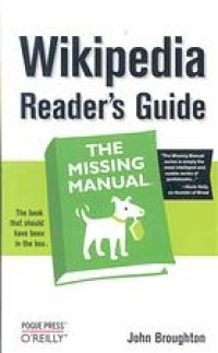 cover of the book Wikipedia Reader's Guide: The Missing Manual