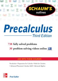 cover of the book Schaum’s Outline - Precalculus