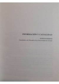 cover of the book Información y causalidad