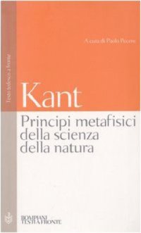 cover of the book Principi metafisici della scienza della natura